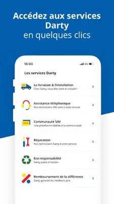 Darty android App screenshot 1